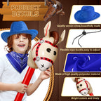 Toulite Western Cowboy Party Set – Hats, Bandanas & Inflatable Horses