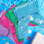 Toulite 4-Piece Mermaid Tail Set for Girls – Colorful Dress-Up Party Tails