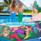 Toulite 4-Piece Mermaid Tail Set for Girls – Colorful Dress-Up Party Tails