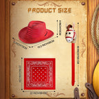 Toulite Western Cowboy Party Set – Hats, Bandanas & Inflatable Horses