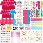Toulite 10-Set Spa Party Kit — Satin Robes, Slippers, Nail Tools for Sleepovers