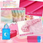 Toulite 10-Set Spa Party Kit — Satin Robes, Slippers, Nail Tools for Sleepovers