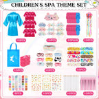 Toulite 10-Set Spa Party Kit — Satin Robes, Slippers, Nail Tools for Sleepovers