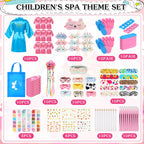 Toulite 10-Set Spa Party Kit – Satin Robes, Slippers & Nail Art for 10 Guests