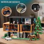 TOY PLAYER Forest House Building Set with Lights – Haunted Villa Architecture for Adults