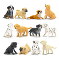 Toymany 12PCS Mini Dog Figurines Playset – Realistic Hand-Painted Puppy Figures for Cake Toppers & Kids’ Gifts