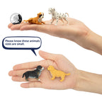 Toymany 12PCS Mini Dog Figurines Playset – Realistic Hand-Painted Puppy Figures for Cake Toppers & Kids’ Gifts