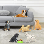 Toymany 12PCS Mini Dog Figurines Playset – Realistic Hand-Painted Puppy Figures for Cake Toppers & Kids’ Gifts