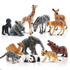 Toymany 12Pcs Forest Animal Figurines | Realistic Woodland Creatures for Cake Toppers & Play