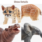 Toymany 12Pcs Forest Animal Figurines | Realistic Woodland Creatures for Cake Toppers & Play