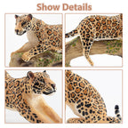 Toymany 7PCS Leopards Figurines – Realistic Jungle Family Playset & Cake Toppers