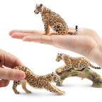 Toymany 7PCS Leopards Figurines – Realistic Jungle Family Playset & Cake Toppers