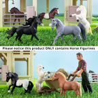 Toymany 12-Pack Tiny Horse Figurines (2-3 inches) - Pony Miniatures for Cake Toppers & Gifts