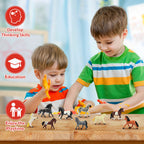 Toymany 12-Pack Tiny Horse Figurines (2-3 inches) - Pony Miniatures for Cake Toppers & Gifts