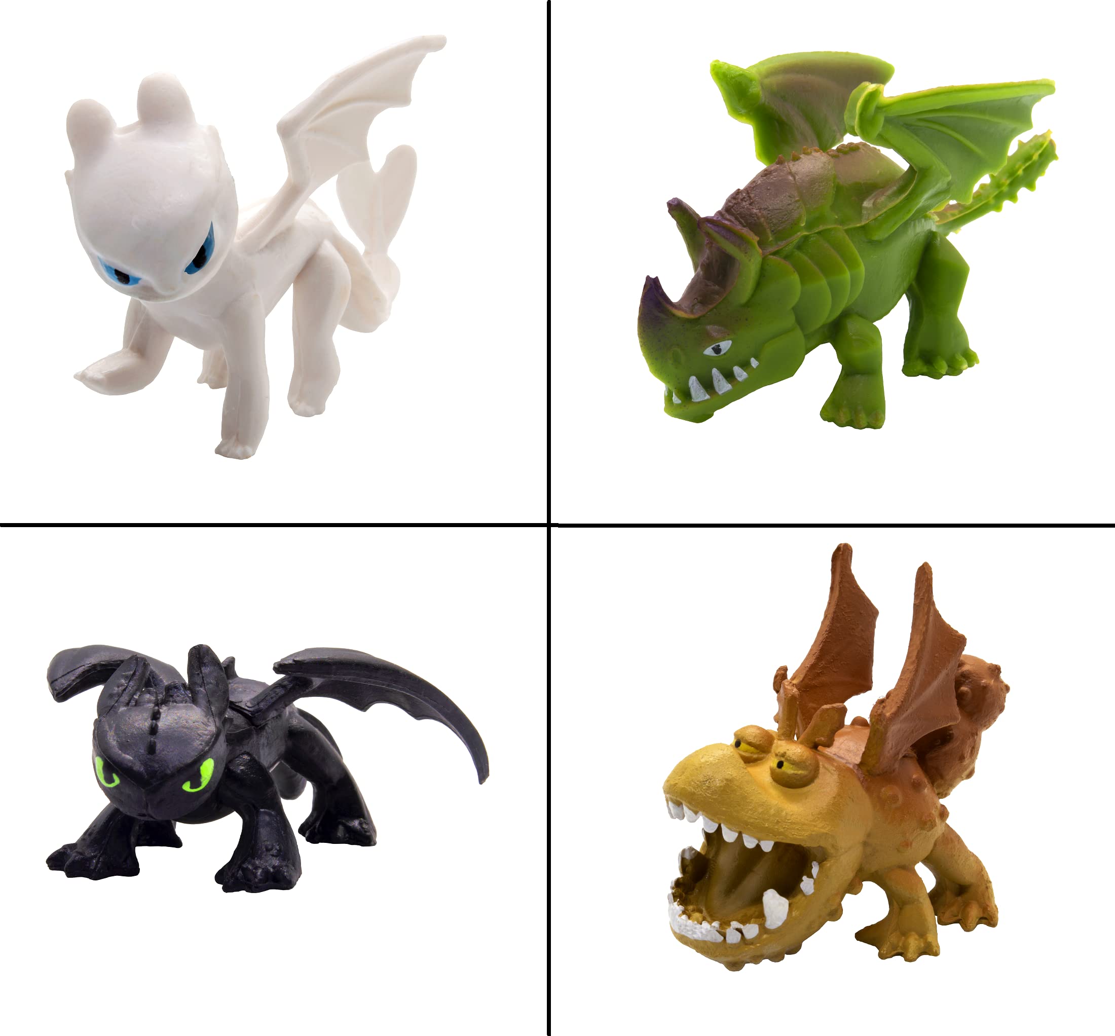 Toysvill Dragon Mini Figures Set – 12 Multicolor Cake Toppers (1.78 in)