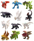 Toysvill Dragon Mini Figures Set – 12 Multicolor Cake Toppers (1.78 in)