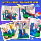 Toyvimo 200-Piece Magnetic Blocks with Board – STEM Sensory Toy for Kids 3–12