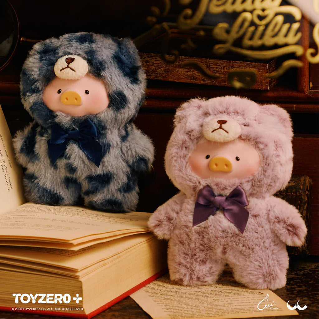 TOYZERO+ Lulu The Piggy Blind Box – 6-Pack Vintage Teddy Plush Keychain Set