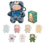 TOYZERO+ Lulu The Piggy Blind Box – 6-Pack Vintage Teddy Plush Keychain Set