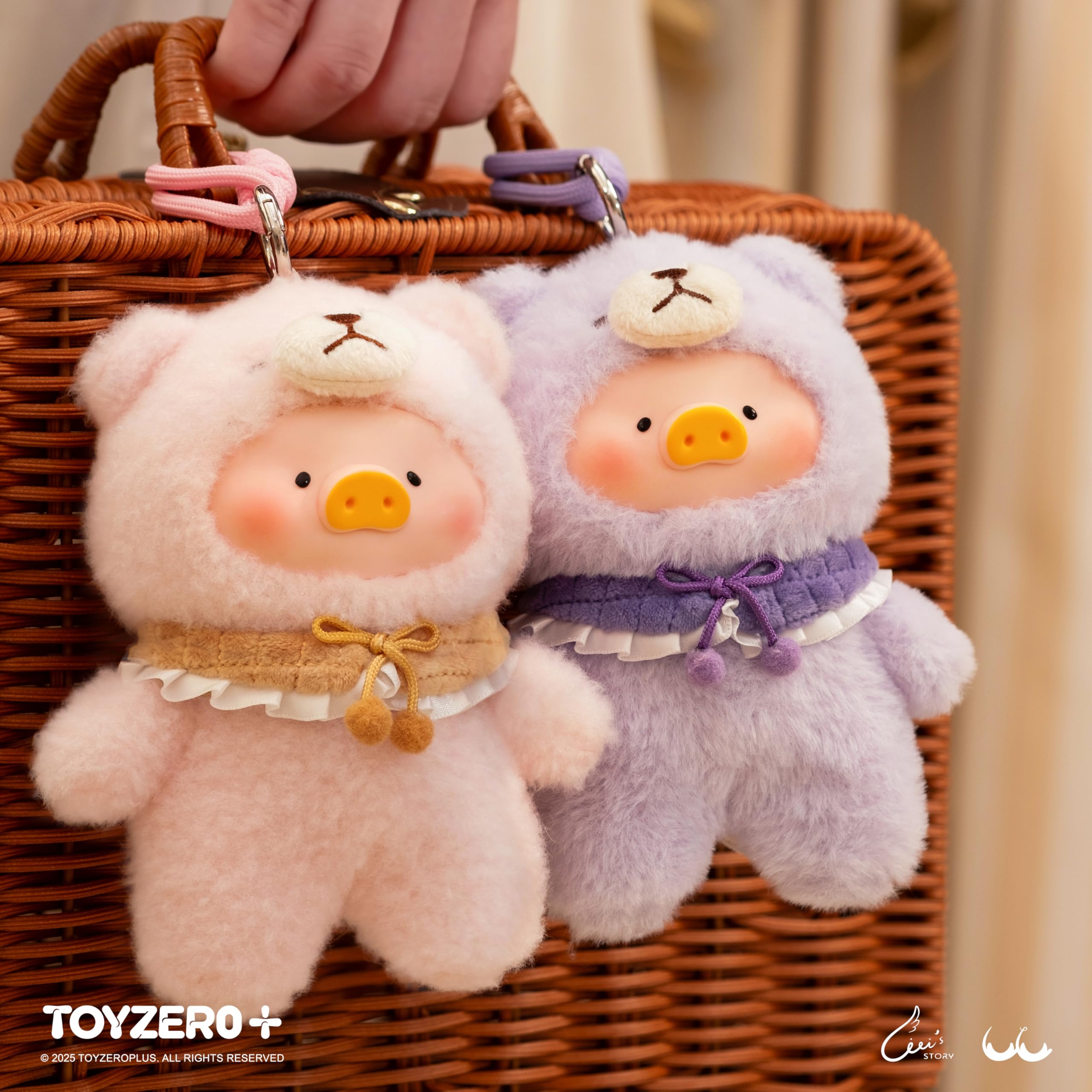 TOYZERO + Lulu The Piggy Blind Box - 6PCS Joyful Time Series Plush Keychains