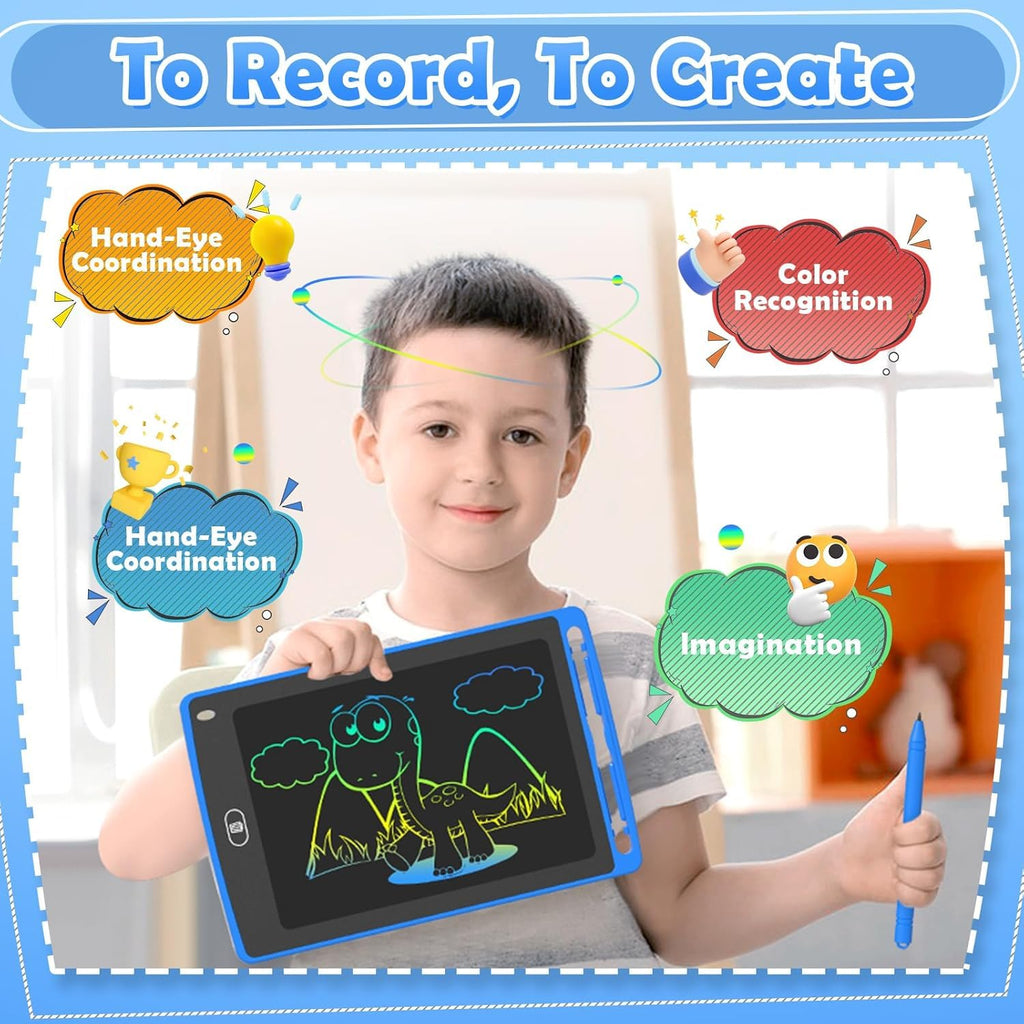 TQU Party Favor 12 Pack LCD Writing Tablet – 8.5-Inch Colorful Doodle Boards