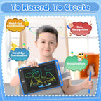TQU Party Favor 12 Pack LCD Writing Tablet – 8.5-Inch Colorful Doodle Boards
