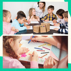 Trandraft 50-Set Crayons Bulk – 8-Color Mini Wrapped Wax for Classroom & Party Use