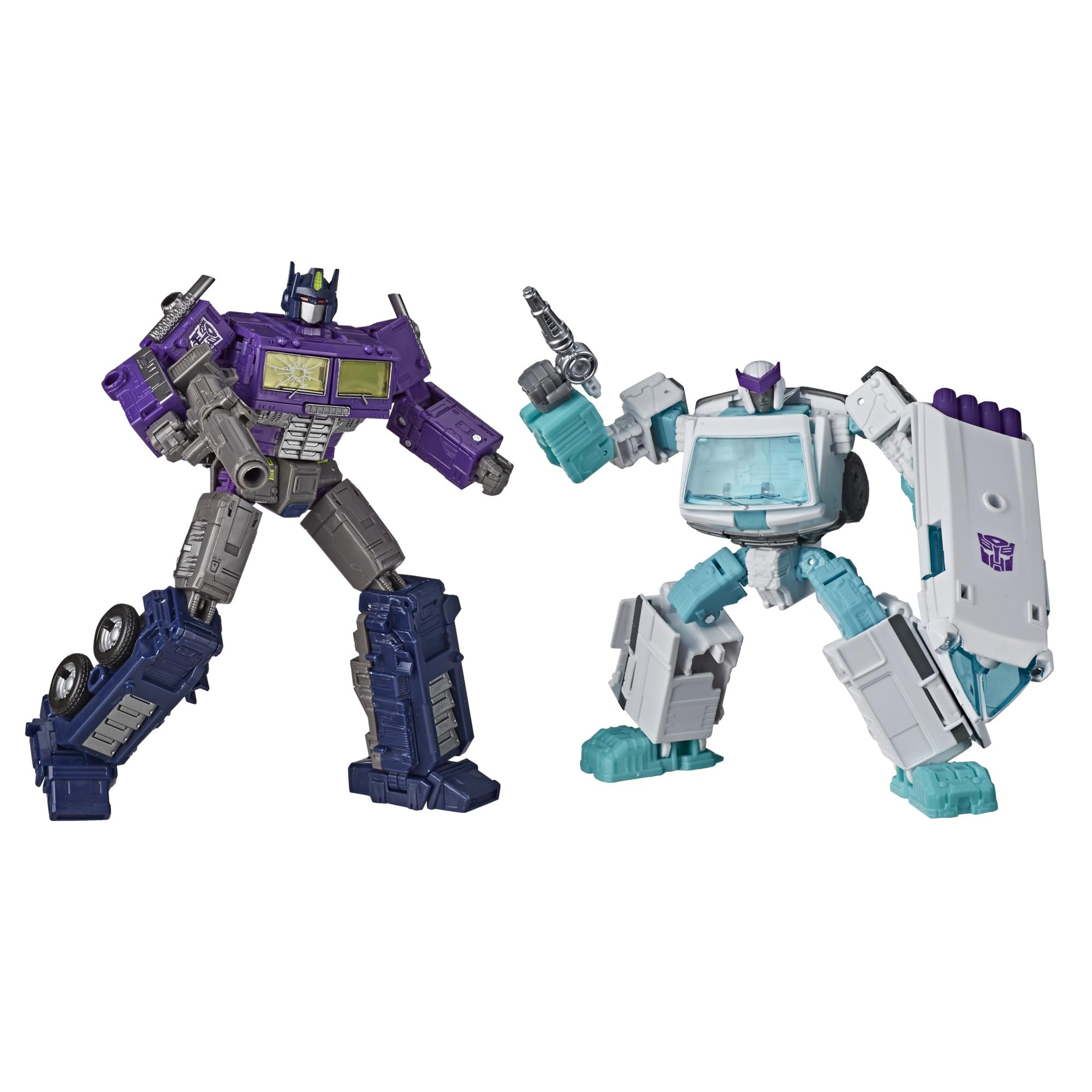 Transformers Generations Selects WFC-GS17 Shattered Glass Ratchet & Optimus Prime – Deluxe & Voyager Collector Figures