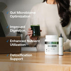 Transparent Labs Prebiotic Greens - Peach Mango, 30 Servings | Organic Spirulina, Chloerra, Acacia & Green Banana