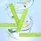 Travel Size Mouthwash Packets – Grapefruit Mint, Alcohol & Fluoride Free | 0.41 fl oz Pack of 20