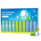 Travel Size Mouthwash Packets – 3 Flavors (Fresh Mint, ICY Mint, Grapefruit Mint)