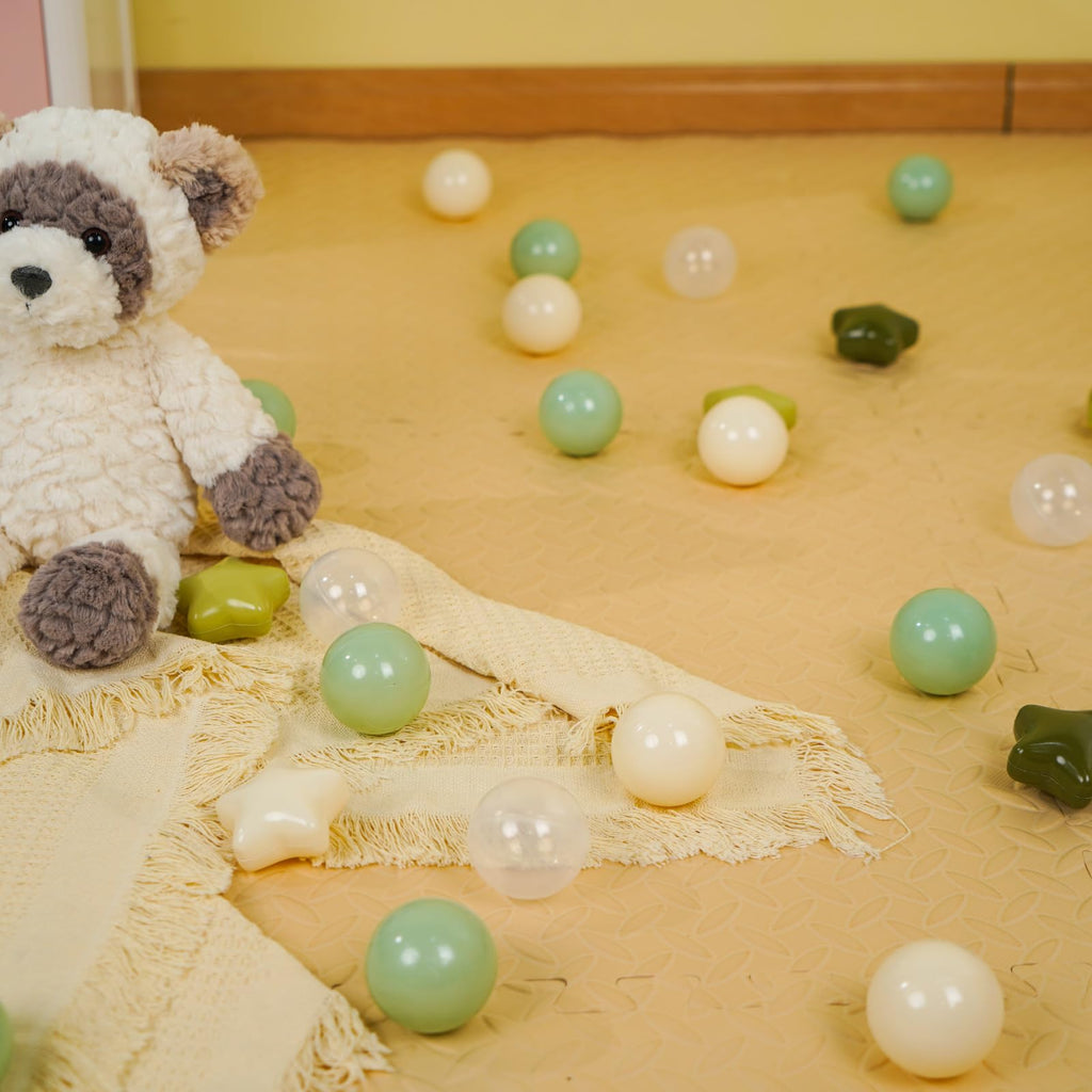 TRENDPLAY Star Ball Pit Balls 500 - Shapes for Toddlers, Party Decor & Playtime