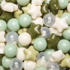 TRENDPLAY Star Ball Pit Balls 500 - Shapes for Toddlers, Party Decor & Playtime