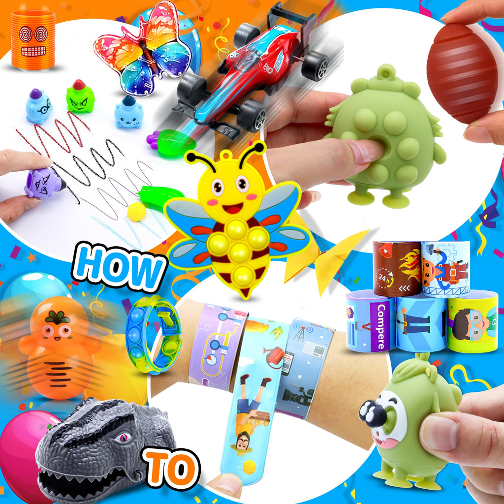 TRIRAXUS 2000 PCS Party Favors for Kids — Bulk Fidget Toys & Classroom Prizes