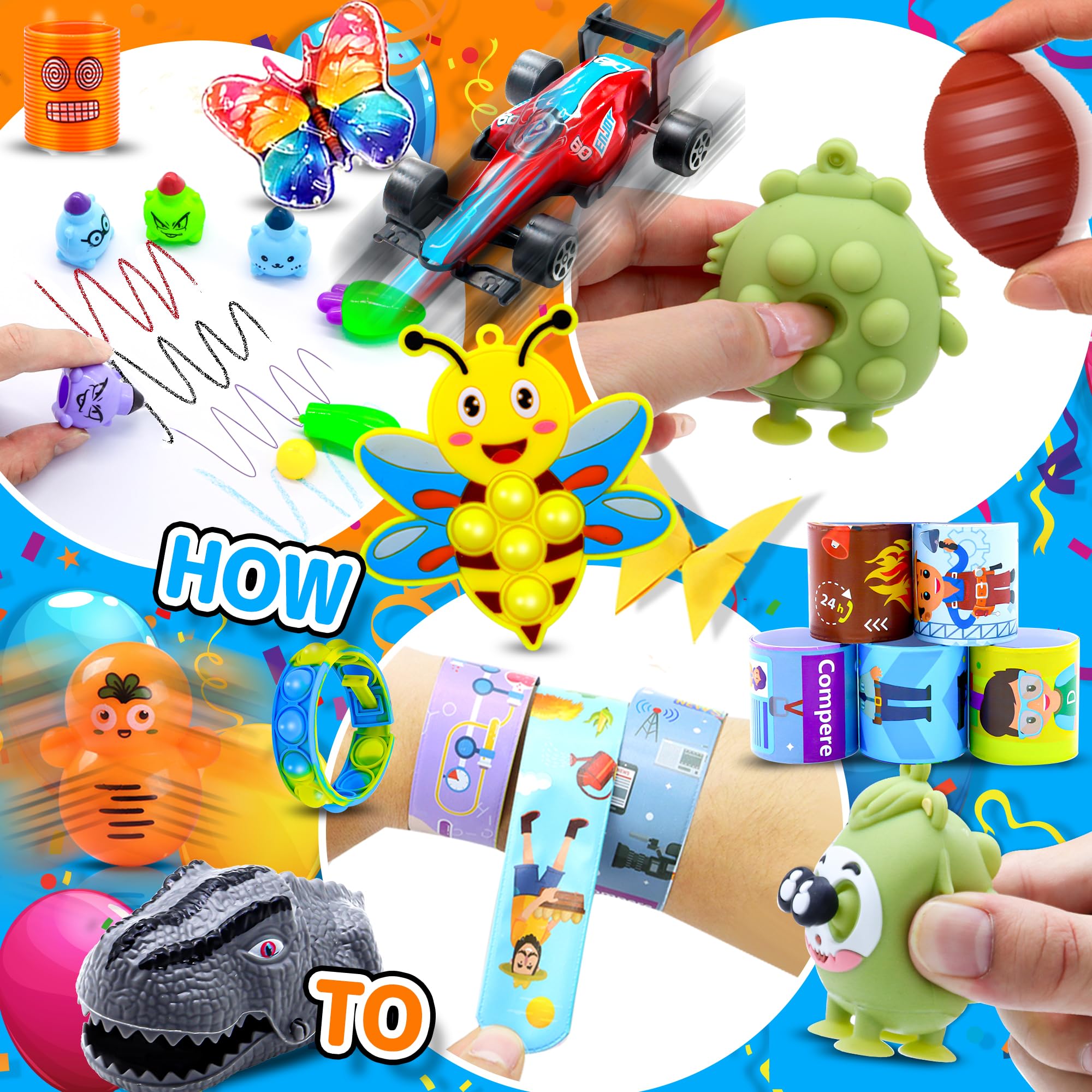 TRIRAXUS 2000 PCS Party Favors for Kids — Bulk Fidget Toys & Classroom Prizes