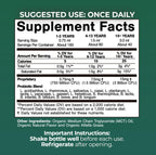 USDA Organic Liquid Probiotics for Men, Women & Kids – 15 Strains, 3B CFU, 98% Absorption, Vegan