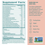 True Grace One Daily Women’s Multivitamin with Fermented Minerals, Organic Adaptogens & Mushroom Blend – 90 Vegan Tablets
