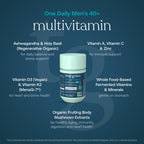 True Grace Men's 40+ Multivitamin – Fermented Minerals, Organic Adaptogens & Mushrooms
