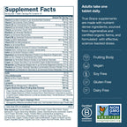 True Grace Men's 40+ One Daily Multivitamin with Fermented Minerals & Organic Adaptogens – 90 Veg Tablets