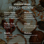 True Grace Mushroom Myco-Renew Blend - Organic Immune Support, 60 Count Capsules