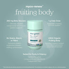 True Grace Mushroom Myco-Renew Blend - Organic Immune Support, 60 Count Capsules