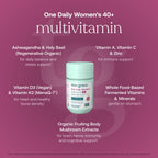 True Grace One Daily Multivitamin für Frauen 40+ – Fermentierte Mineralien, Bio-Adaptogene & Pilze
