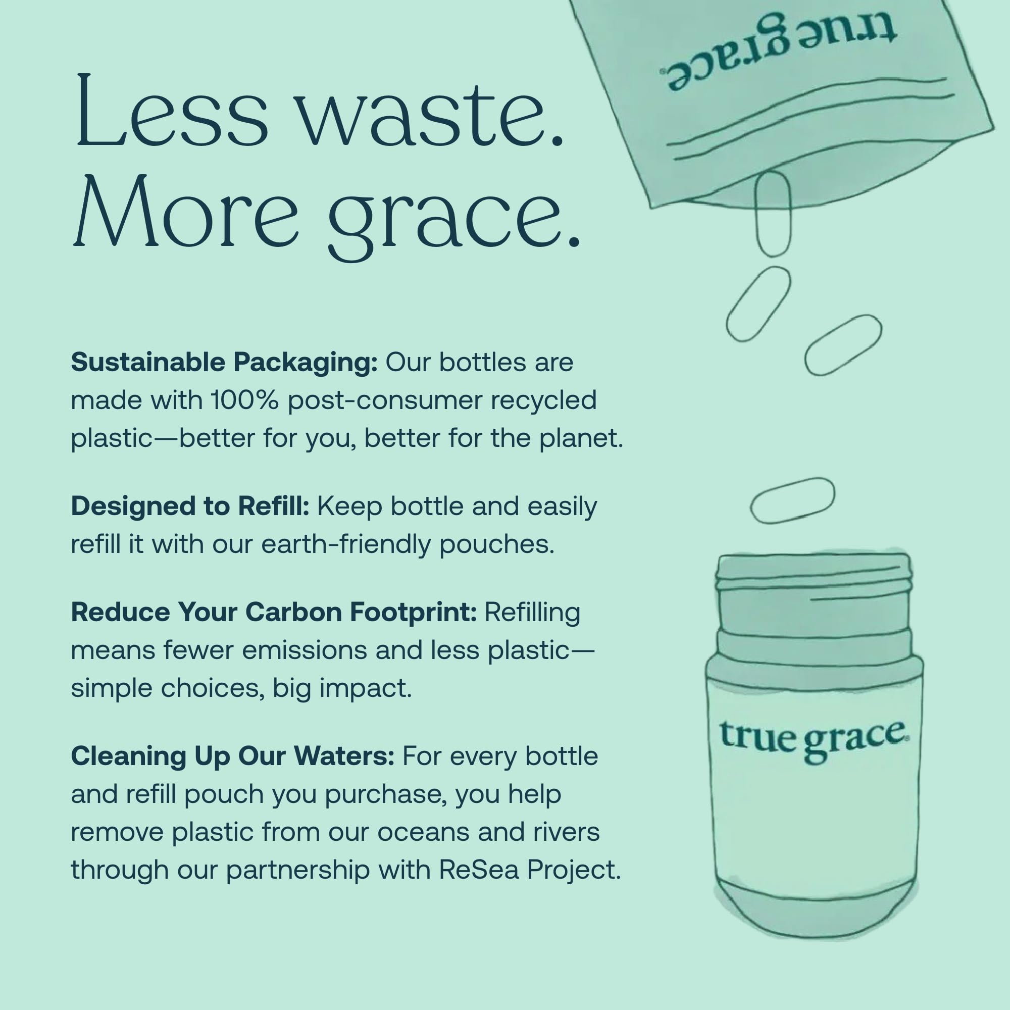 True Grace One Daily Multivitamin für Frauen 40+ – Fermentierte Mineralien, Bio-Adaptogene & Pilze