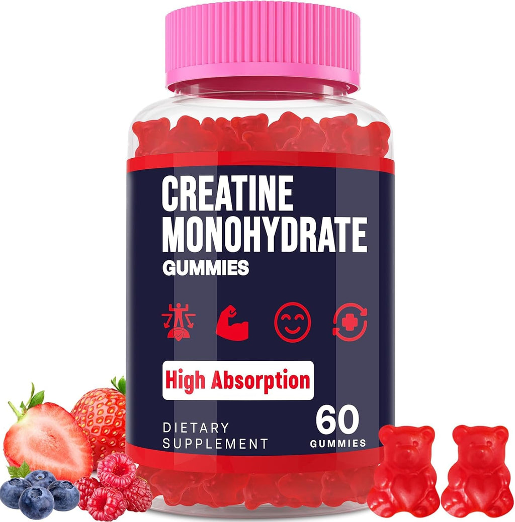 Trupretty Kreatin-Monohydrat-Gummis – 1 Packung | Taurin, B6 & Bio-Formel
