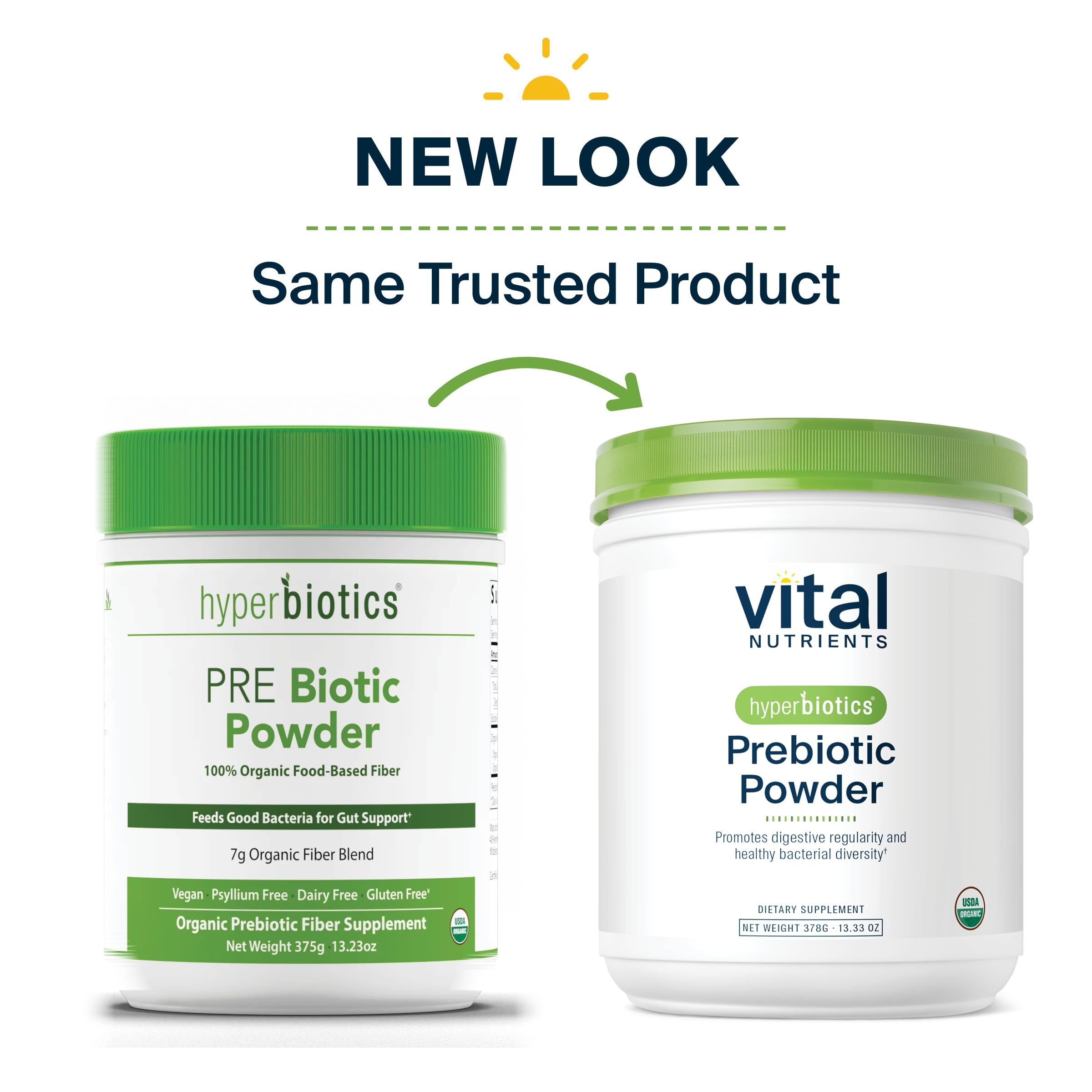 Hyperbiotics Vital Nutrients Bio-Präbiotischer Faserpulver | Darmgesundheit & Verdauungsregelmäßigkeit | 54 Portionen