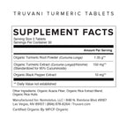 Truvani Organic Turmeric Curcumin 1,350 mg - 90 Tablets | Joint Support
