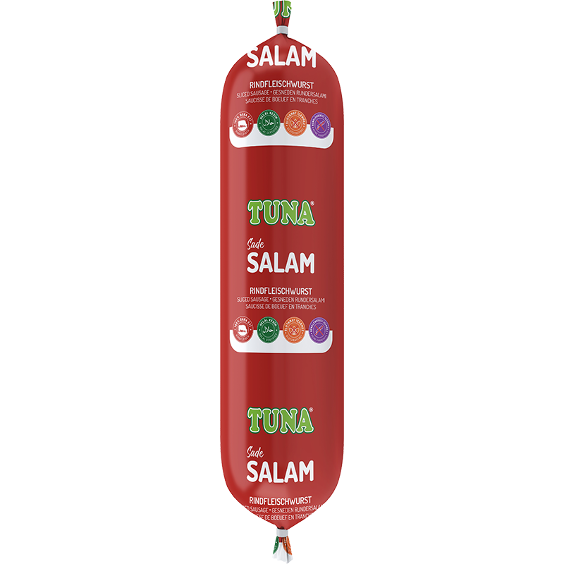 Tuna Sade Et Salam Plain Beef Salami Roll 400g