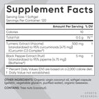 Sports Research Turmeric Curcumin C3 Complex Softgels – 500mg, 120 Count | BioPerine & Organic Coconut Oil | Non-GMO & Gluten Free