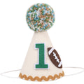 TUTOTU 1st Birthday Football Party Hat – Boys Birthday Decorations, Sports Themed Baby Shower Decor