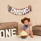 My First Rodeo High Chair Banner – Cowboy First Birthday Decorations by TUTOTU